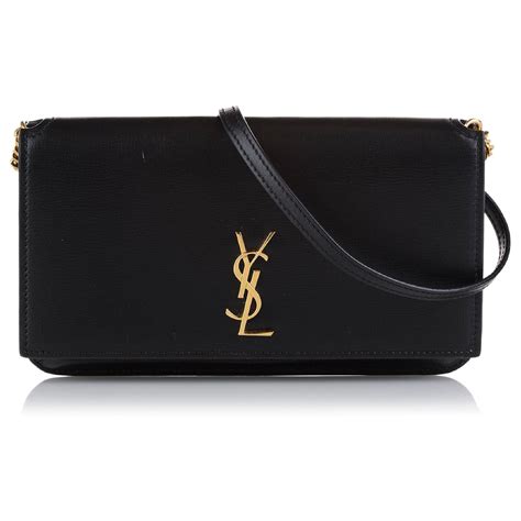 porte telephone yves saint laurent|Saint Laurent Cassandre Phone Holder with Strap .